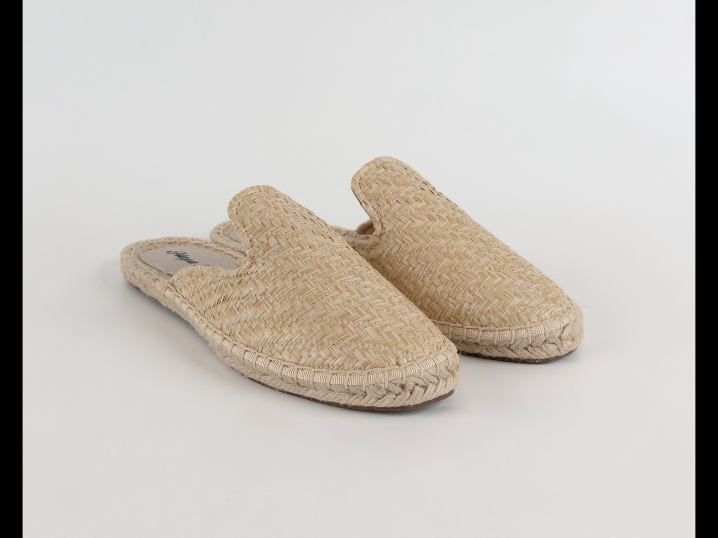 Beige Raffia mule Espadrille