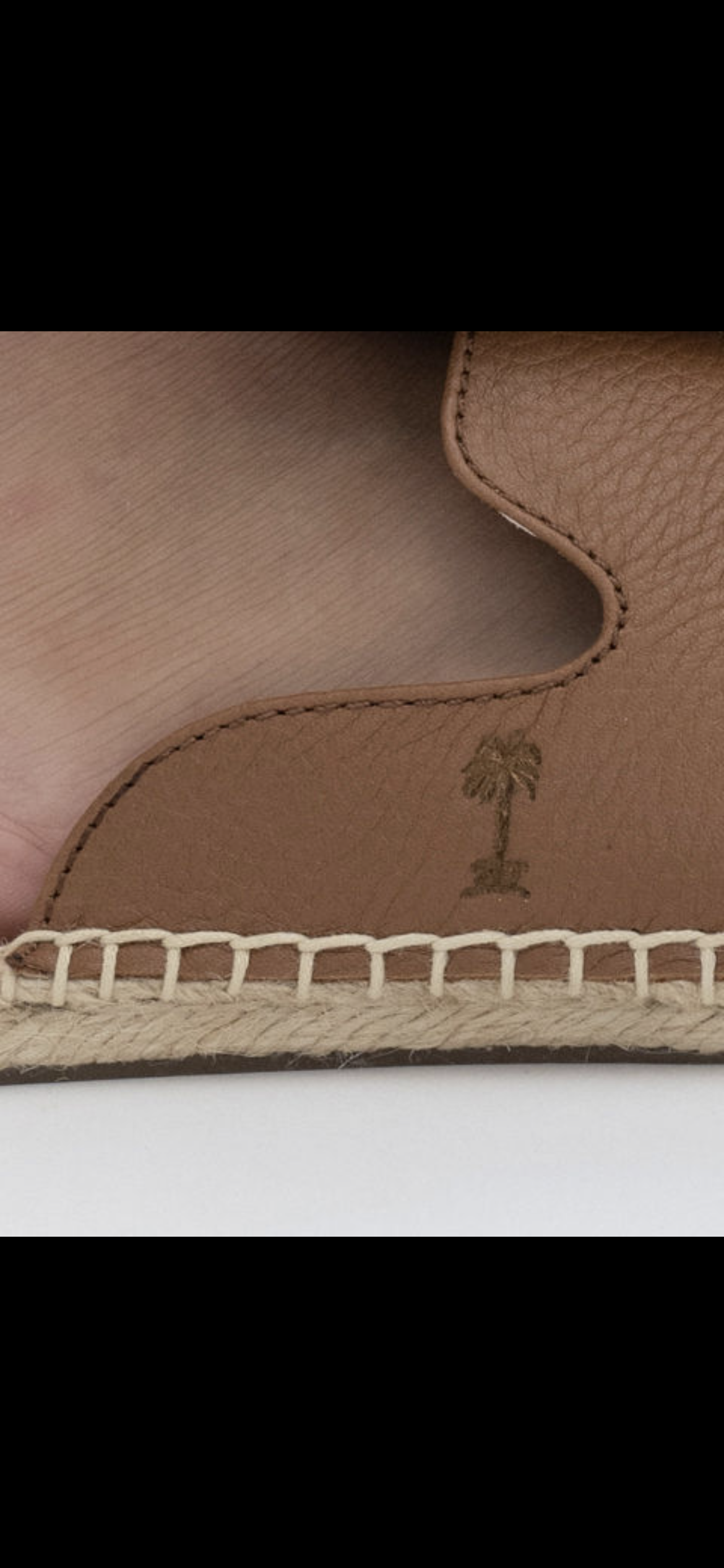 Brown(Tan) Leather Mules Espadrilles