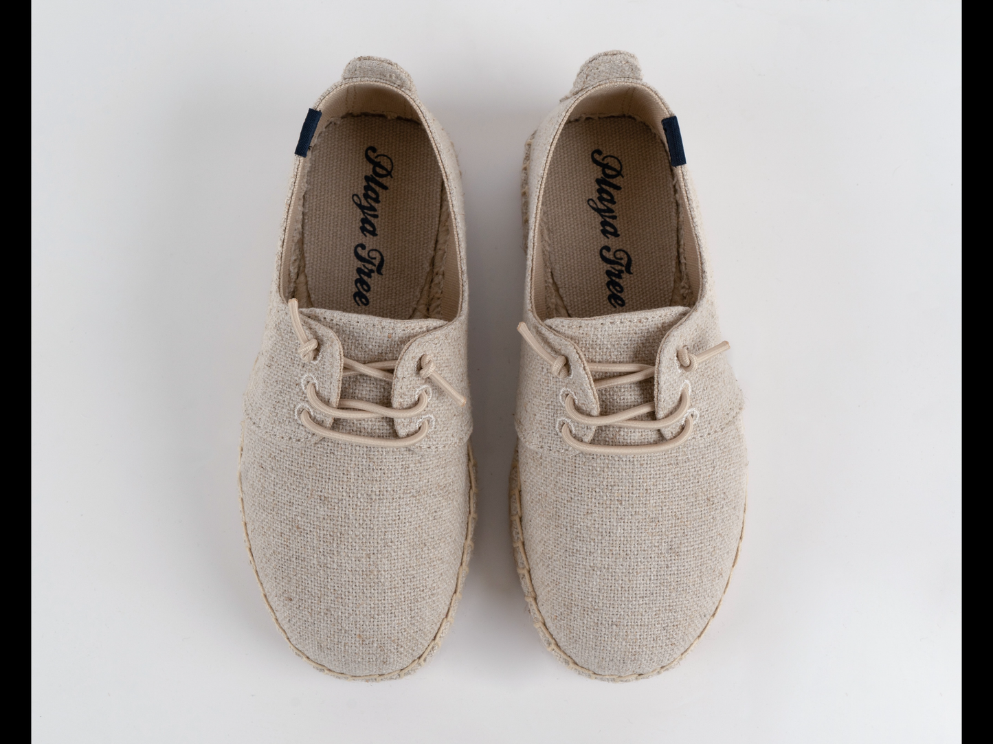 Kids-mini Beige lace up espadrille shoe