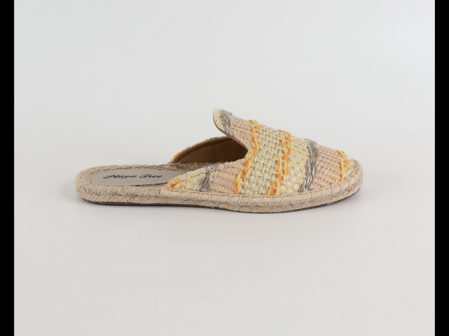 Yellow Raffia Mule Espadrille