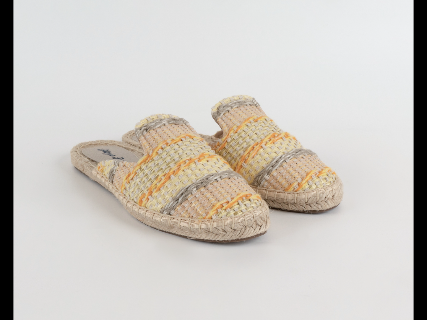 Yellow Raffia Mule Espadrille