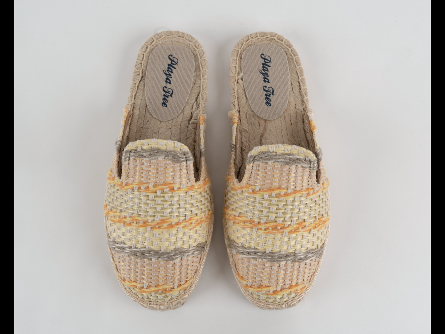 Yellow Raffia Mule Espadrille