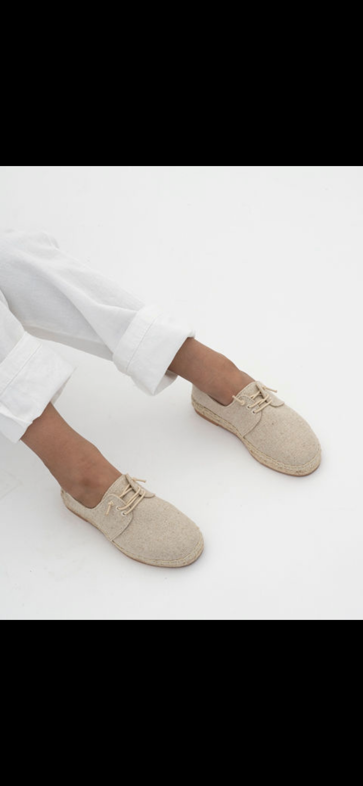 Kids-mini Beige lace up espadrille shoe