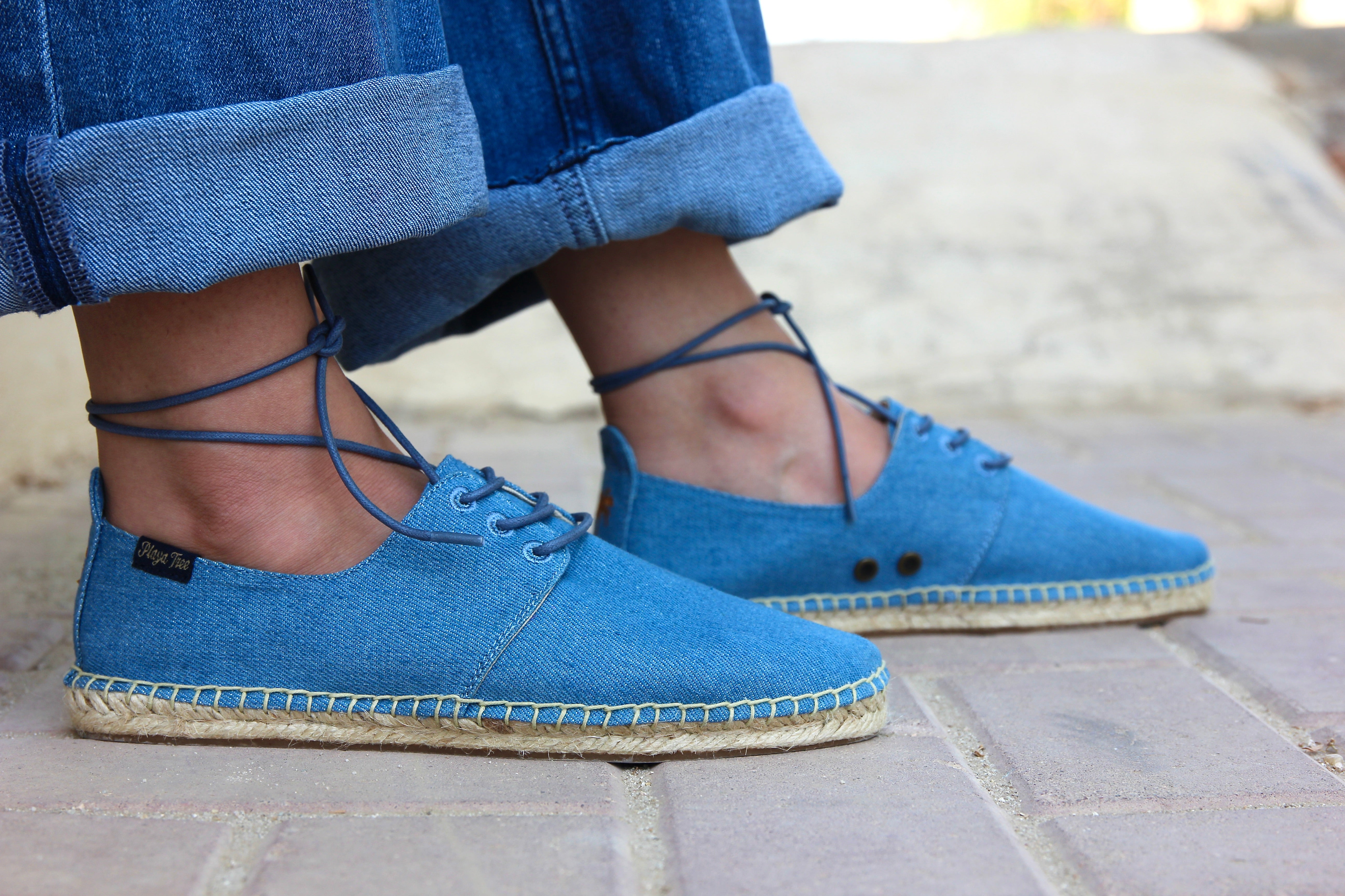 Blue espadrilles deals